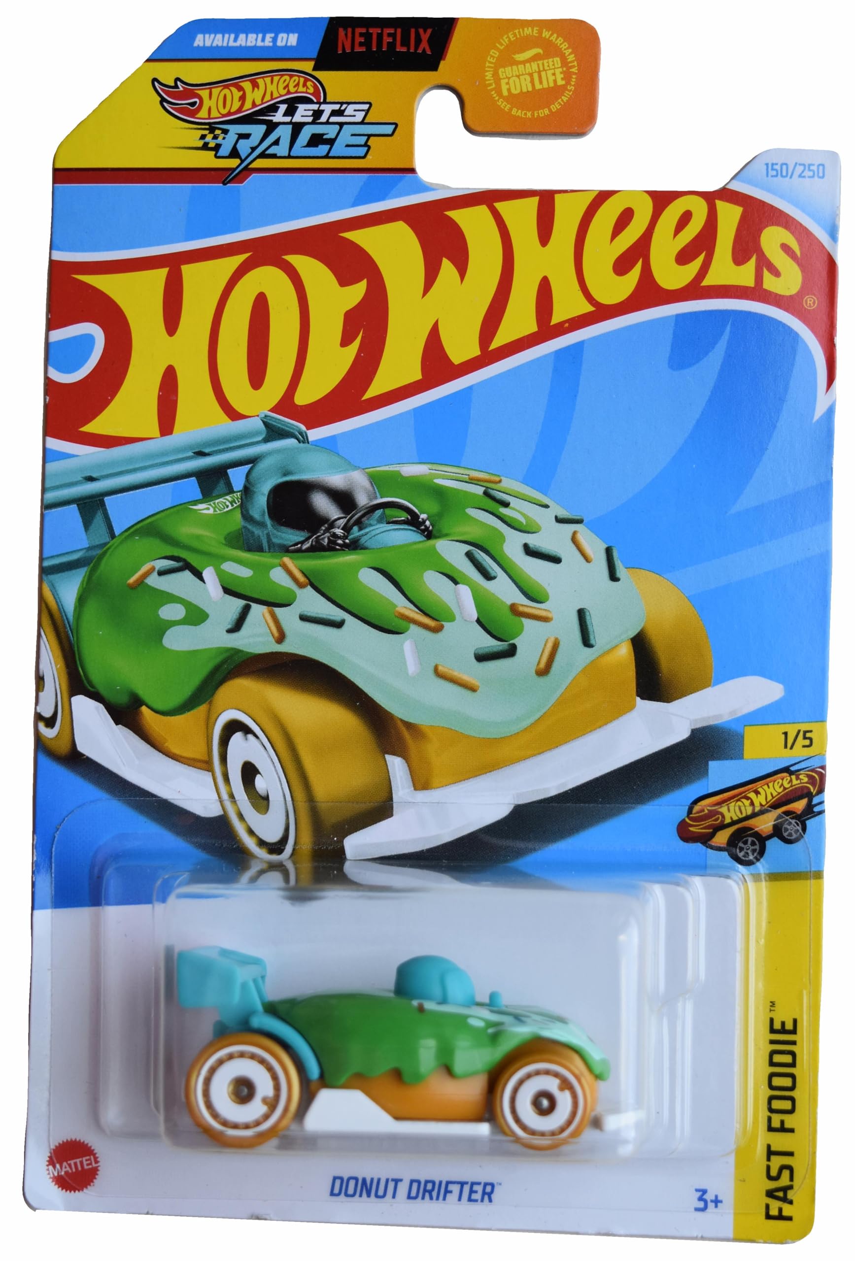 Hot Wheels Donut Drifter, Fast Foodie 1/5 [Green] 150/250