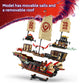 LEGO NINJAGO The Temple Bounty Building Toy - Multi-Level Boat W/6 Ninja Toy Minifigures for Kids, Ages 14+ - Model Building Kit with Display Stand -