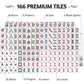 EdenRiver Mahjong Tile Set with Mahjong Tile, Mahjong Racks with Pushers, Mahjong Tile Bag - Full American Mahjong Game Set for Travel, Home & Party