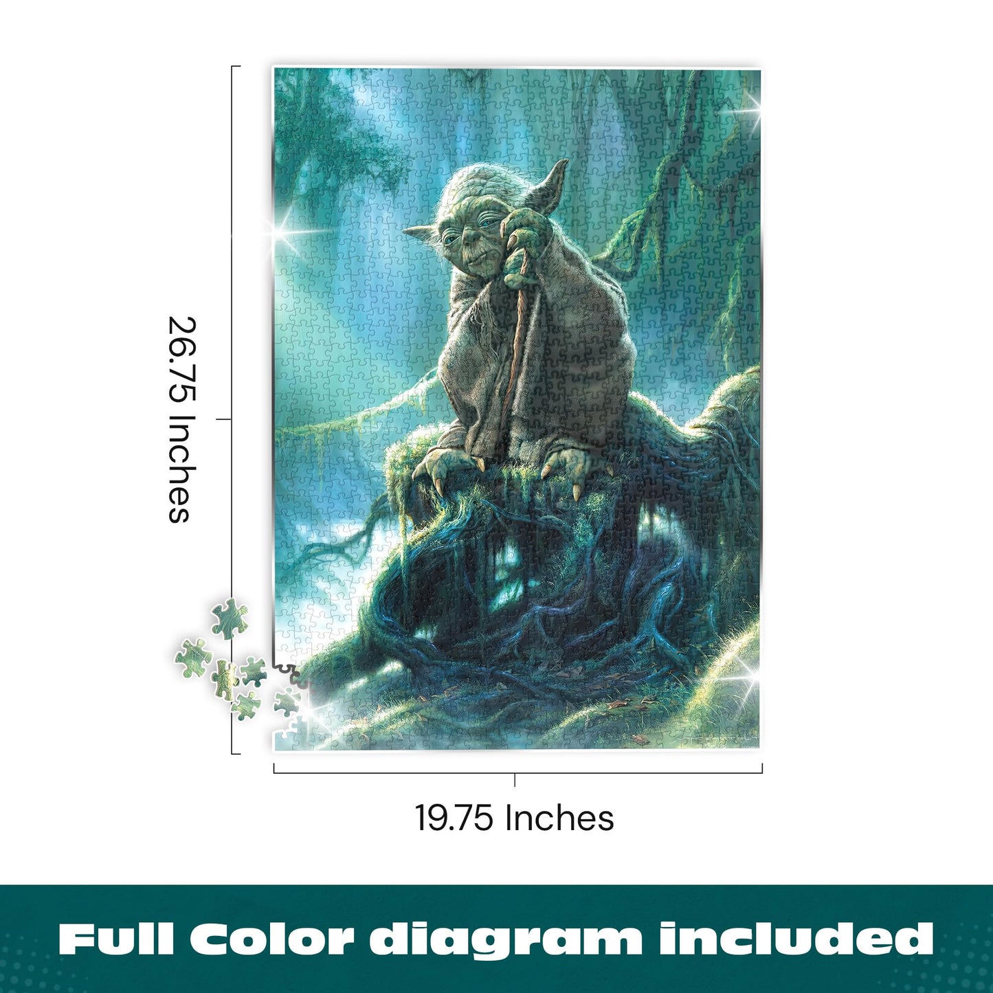 Buffalo Games - Star Wars™ Yoda - 1000 Piece Jigsaw Puzzle for Adults