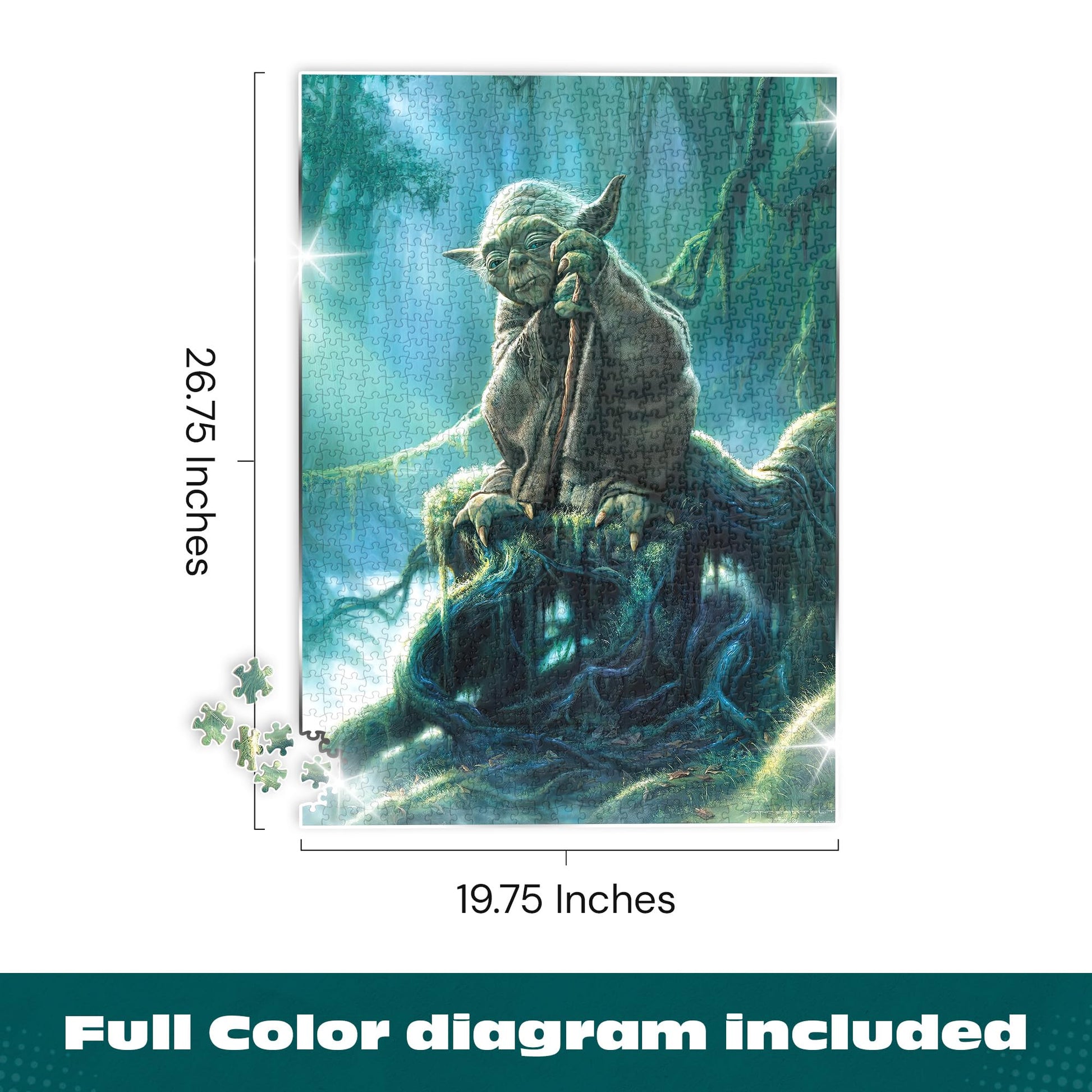 Buffalo Games - Star Wars™ Yoda - 1000 Piece Jigsaw Puzzle for Adults
