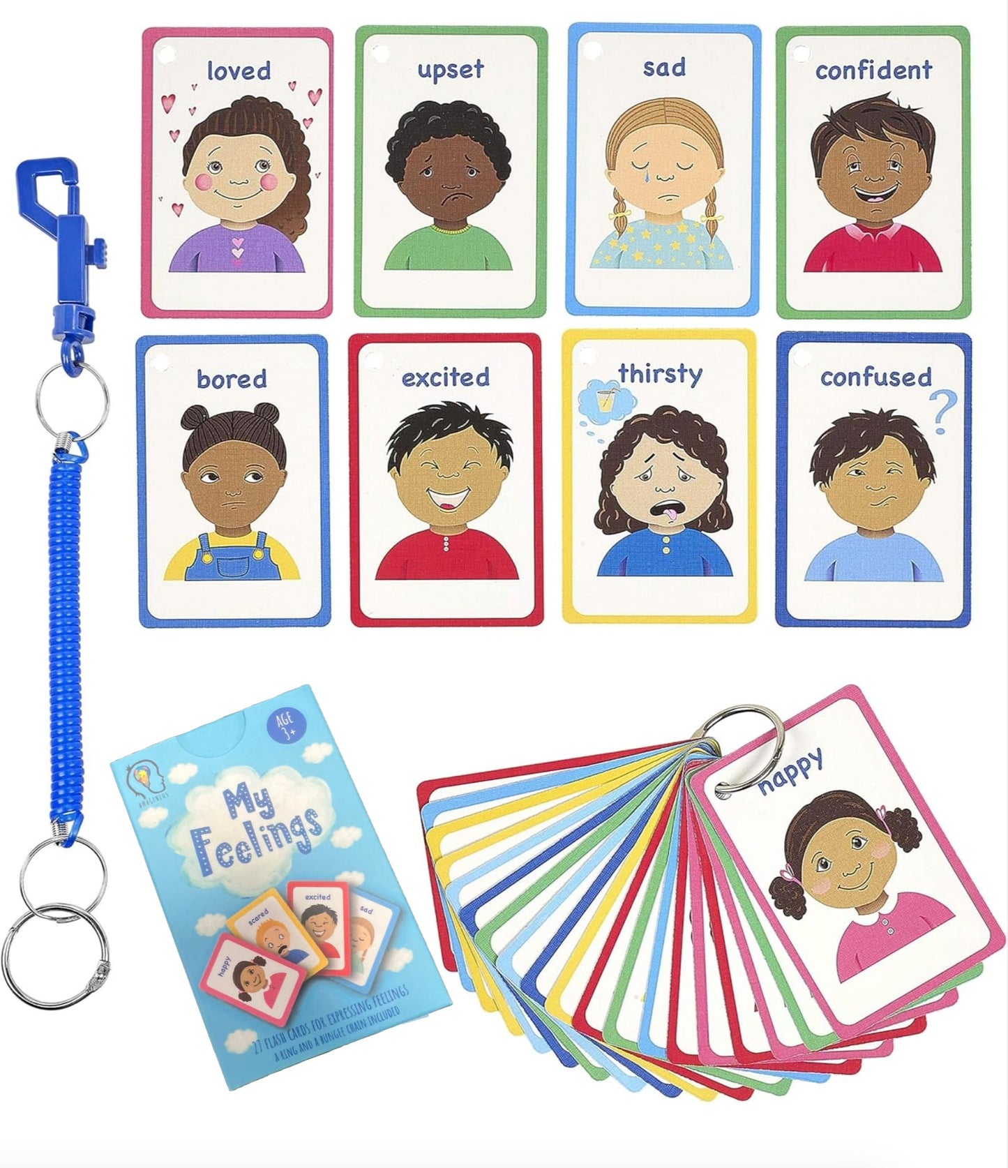 My Feelings and Emotions 27 PECS Flashcards for SEN Special Ed, Autism as Cue Cards, Aiding with Empathy and Social Skills, Also a Tool for SENCO