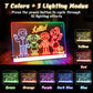 14'' LED Drawing Board for Kids with 7 Colors & 3 Modes, Neon Art Light Up drawing board with Battery Case, Doodle Magic lumiboard Writing Tablet
