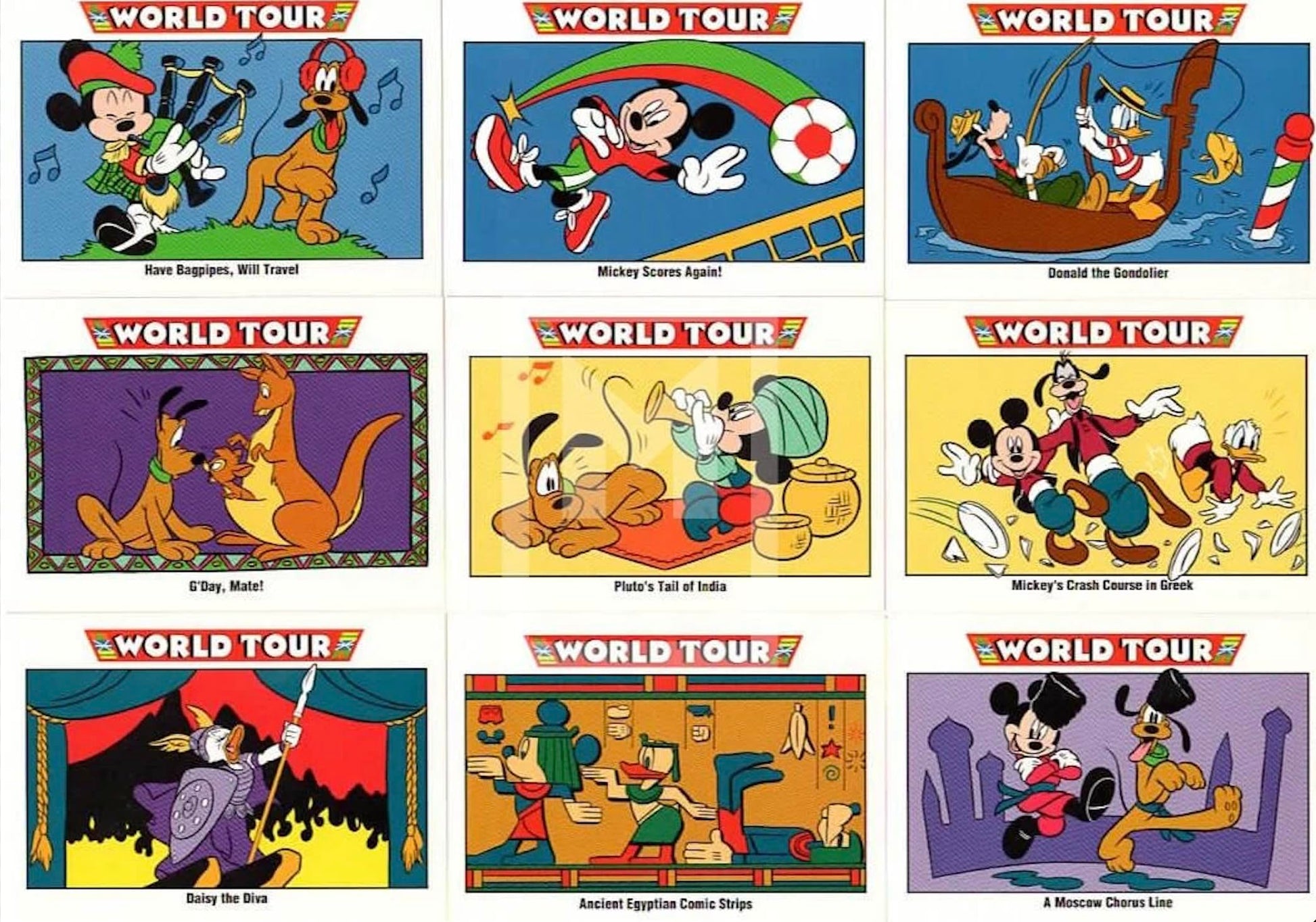 1992 Disney Trading Cards by Impel Collectors - 2 Packs - 15 Cards Per Pack - 30 Cards Total