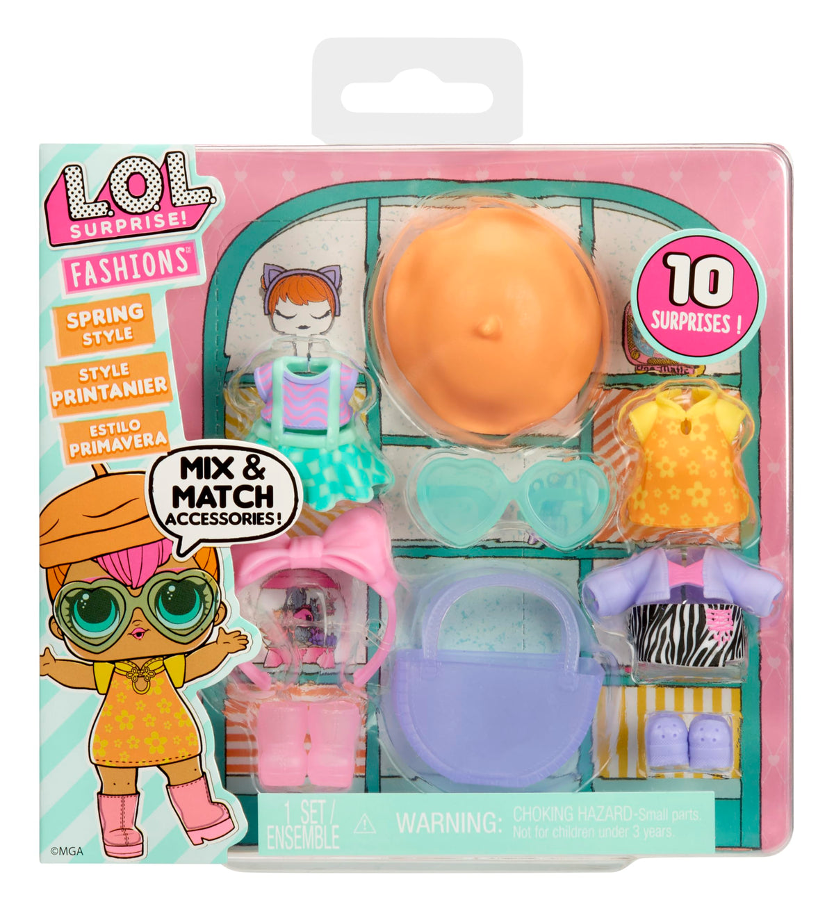 L.O.L. Surprise! Fashion Packs Spring Style, 6 Styles with Outfits, Shoes and Accessories