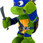 Mattel Teenage Mutant Ninja Turtles: Mutant Mayhem Leonardo Plush Toy with Action & 20+ Sounds, 11-inch Soft Doll with Vinyl Head