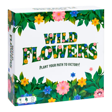 Wild Flowers Family Fun Strategy Game, Grow & Claim Flowers by Placing Tiles & Bumble Bees to Secure Your Blooms Before Others, Complete Garden Cards