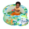 Bright Starts Rowdy Rainforest Stow & Go Baby Ball Pit with 20 Balls & 3 Ball Drops, Foldable Ball Pit for Babies & Toddlers 6+ Months, Includes Carry