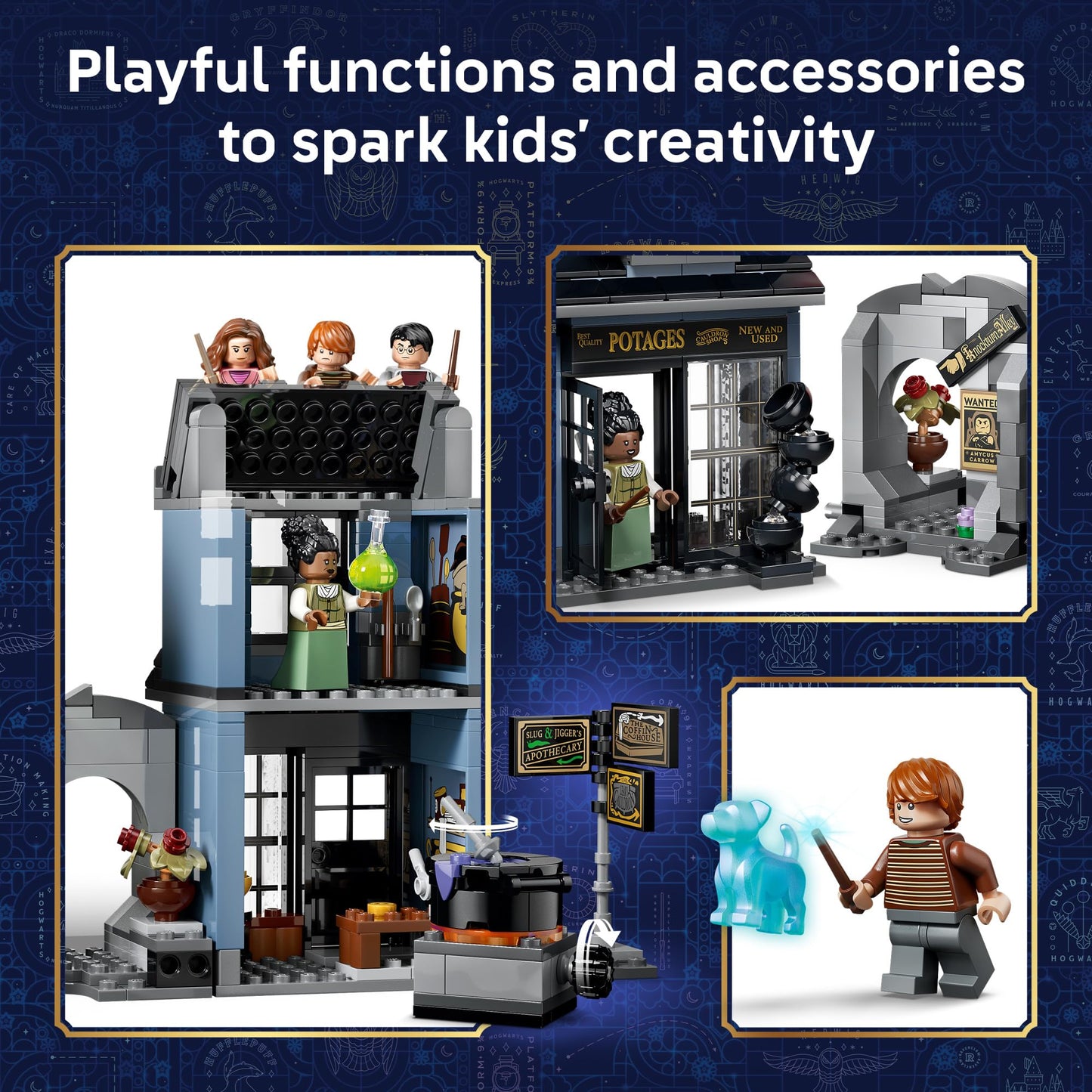 LEGO Harry Potter Knockturn Alley Wizarding Shops 76471