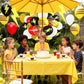 Red Black Yellow Balloon 39Pcs 12 Inch?Lightning Print Balloons for Cartoon Themed Birthday Party Decorations Boys Girls Gatherings Party Supplies
