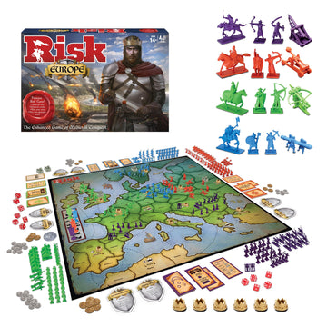 Risk Europe, Medieval Conquest Board Game, by Winning Moves Games USA