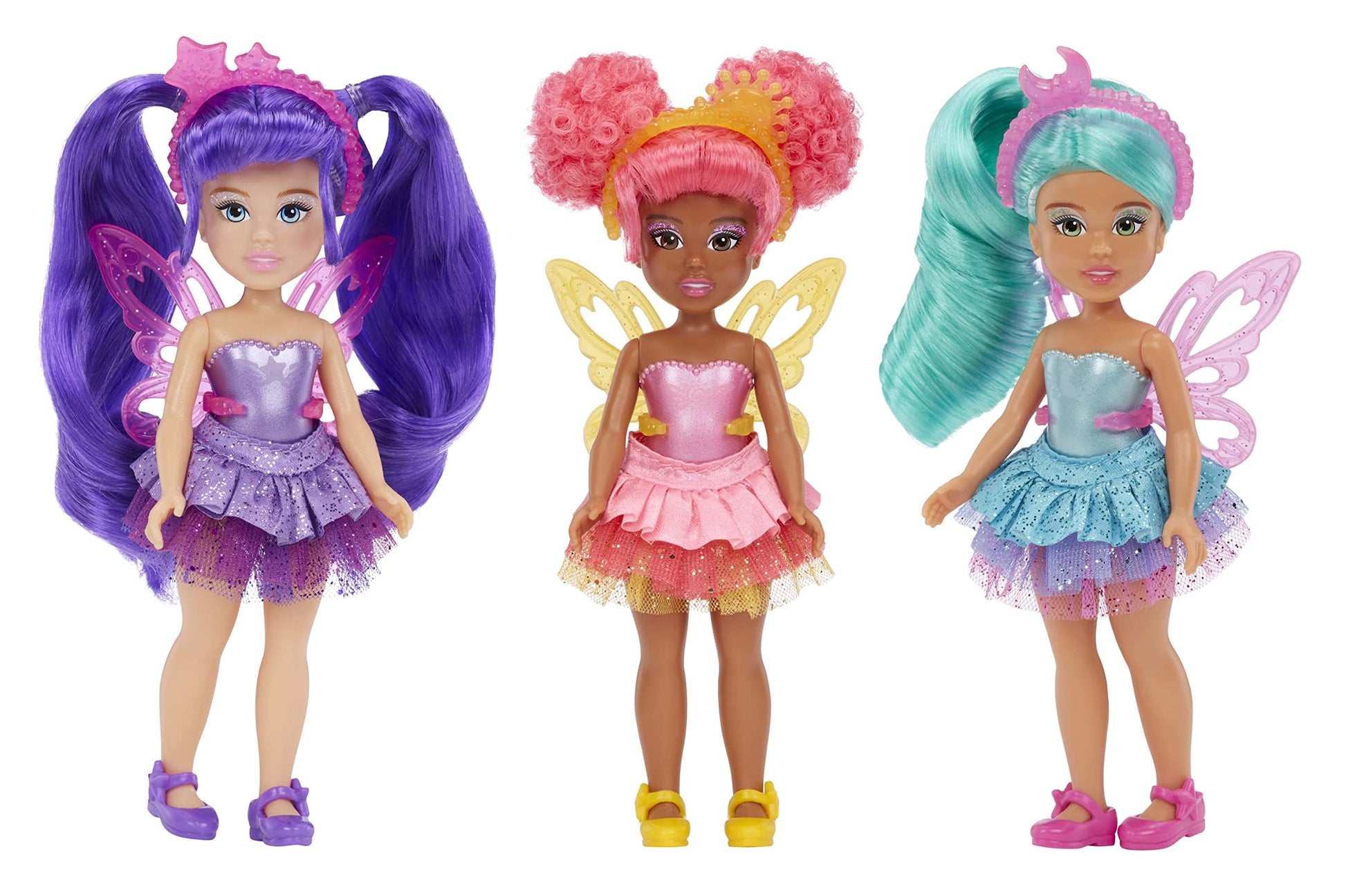 MGA Entertainment Dream Bella Color Change Surprise Little Fairies Doll- Aubrey, Star Inspired Mini Fashion Doll with Iridescent Sparkly Wings, Tiara