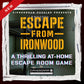 Escape from Ironwood: At-Home Escape Room Game | 3 Part Physical + Digital Mystery in an Envelope | Decode Clues, Examine Evidence, Crack the Final