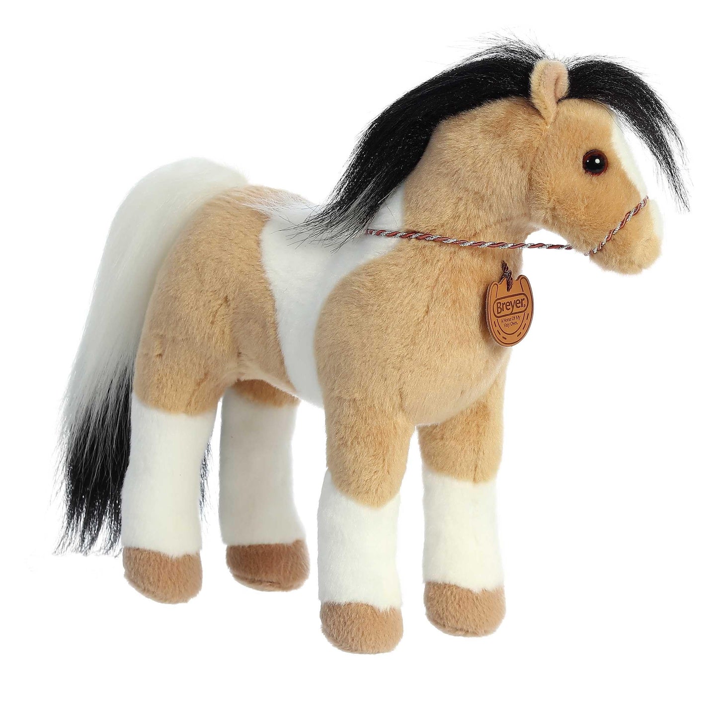 Aurora® Exquisite Breyer® Showstoppers Pinto Horse Stuffed Animal - Realistic Detailing for Imaginative Play - Perfect for Kids, Adults, and Any Horse