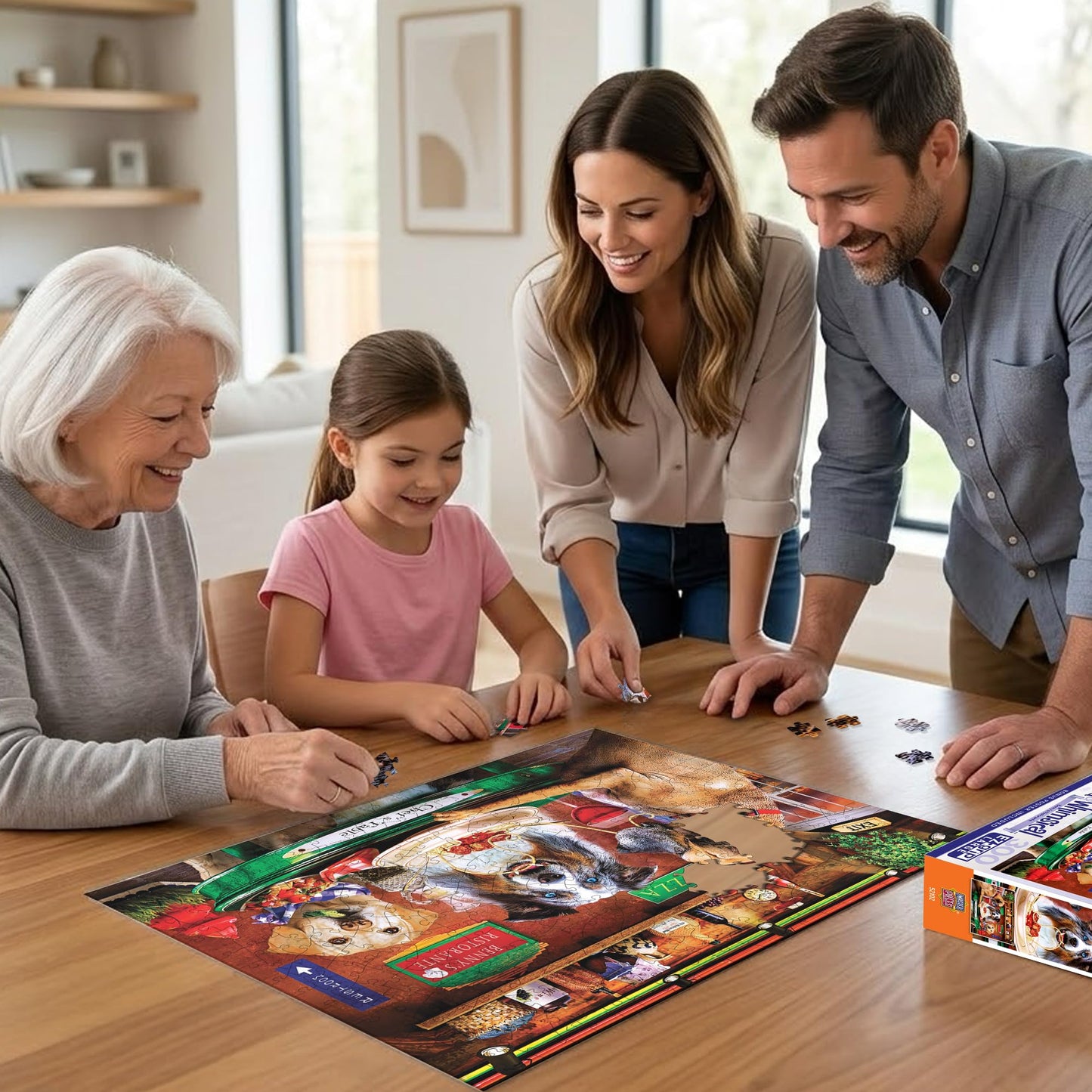 MasterPieces 300 Piece EZ Grip Jigsaw Puzzle - Benny's Ristorante - 18"x24"