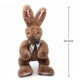 oits cute Faux-Fur 24" Cute Stuffed Animals Bunny Plush Toy for Girl,Baby,Kid (Brown)