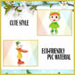 ZXHGWWHS 7-Piece Animated Set Featuring Loula and Elly 2.6 Inch PVC Action Figures for Collectors Display and Decor