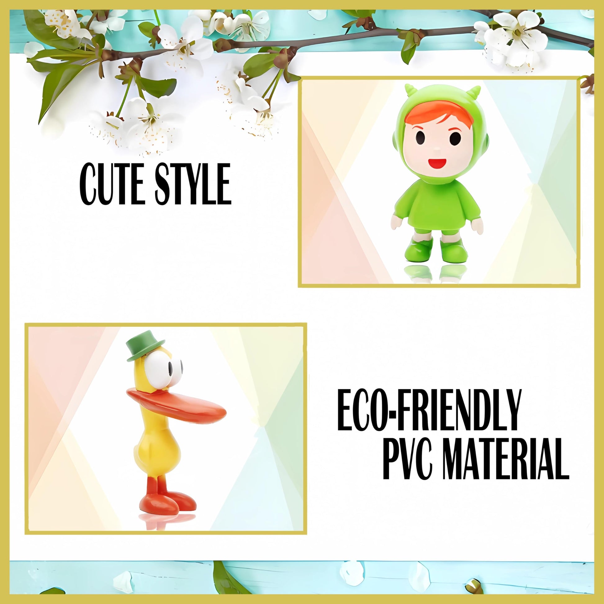 ZXHGWWHS 7-Piece Animated Set Featuring Loula and Elly 2.6 Inch PVC Action Figures for Collectors Display and Decor