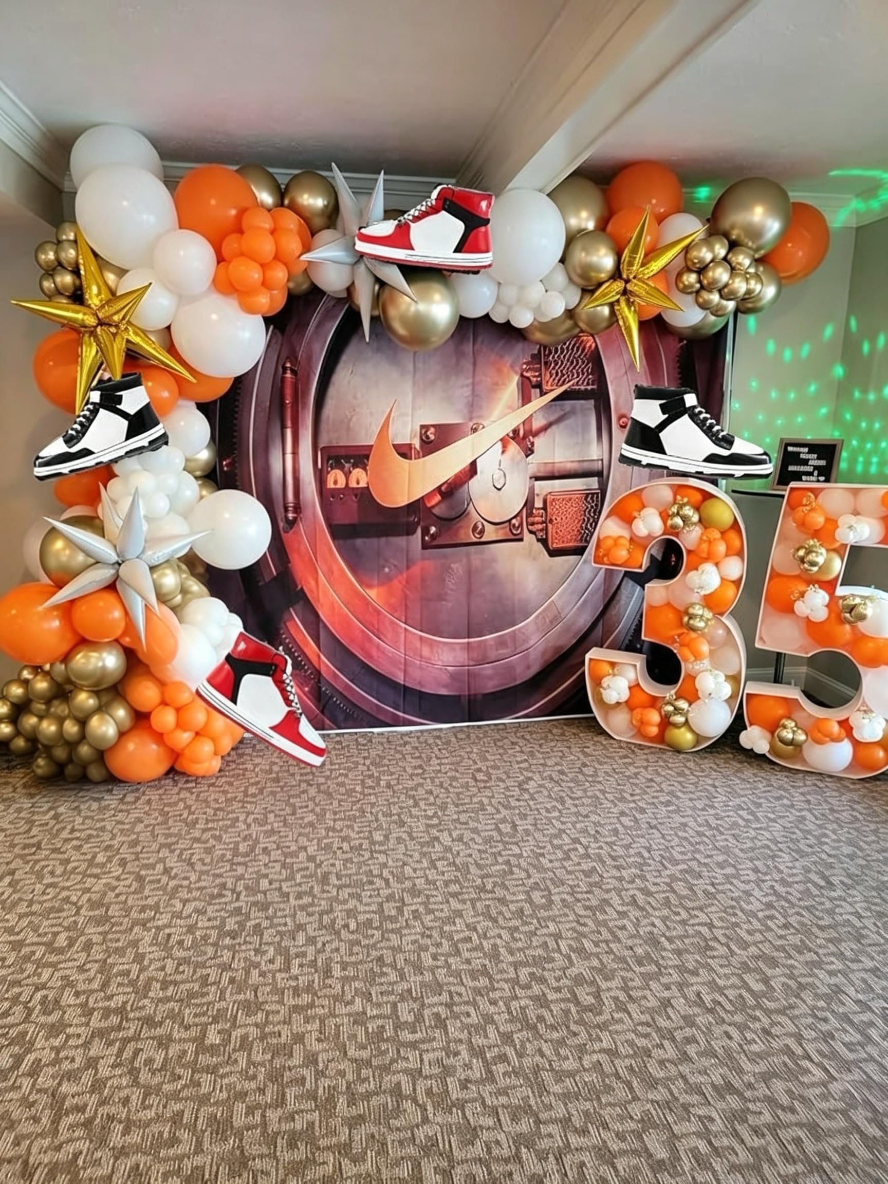 6 Pcs Basketball Shoes Sneaker Balloons/Sports theme party decorations/Boys Men Game Birthday supplies/Sports Theme Balloons