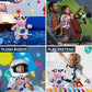DolliBu Cow Astronaut Plush Toy - Farm Life Astronaut Stuffed Animal with Space Helmet and NASA Astronaut Suit, Spaceman Doll Decor for Girls and Boys