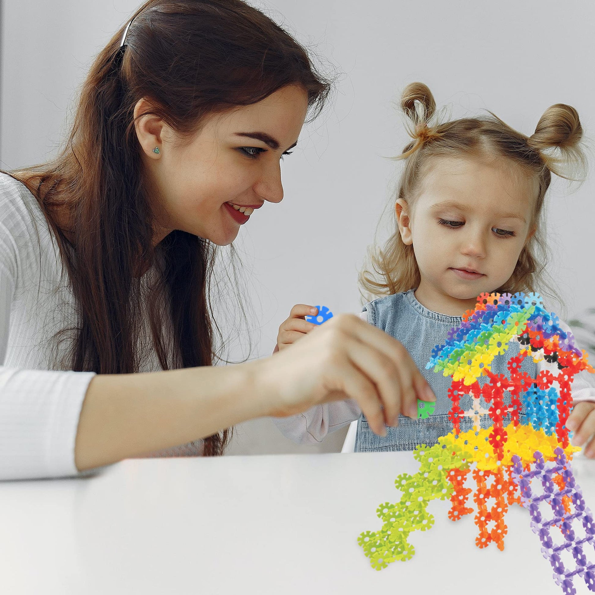 Play Build Discos, Interlocking Connecting Kids Toys, Preschool Learning Montessori Toys, Play and Learning, Stem Learning Toys Ages 3+