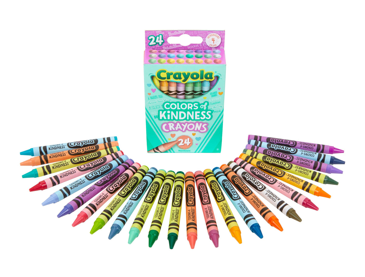 Crayola Colors of Kindness, Pack of 24 Crayons, 24 Count (Pack of 1), Assorted Piece
