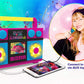 ekids Trolls World Tour Sing Along Boom Box Speaker with Microphone for Fans of Trolls Toys for Girls, Kids Karaoke Machine with Built in Music and