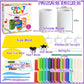MHMYDIS Make Your Own Clay Luminaries - Arts and Crafts kit for Boys Girls and Teens Age 6 7 8 9 10 11 12 Year Old and up - Creative Clay Lantern Toys