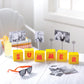Fun Express DIY Wood Photo Holder Block Craft Kits Set of 12 - Wooden Picture Frames for Arts and Crafts for Kids Ages 8-12 | Unfinished Wood Crafts