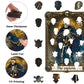 Wooden Jigsaw Puzzles for Adults, Skull Explorer Tarot Theme, 200 Pieces
