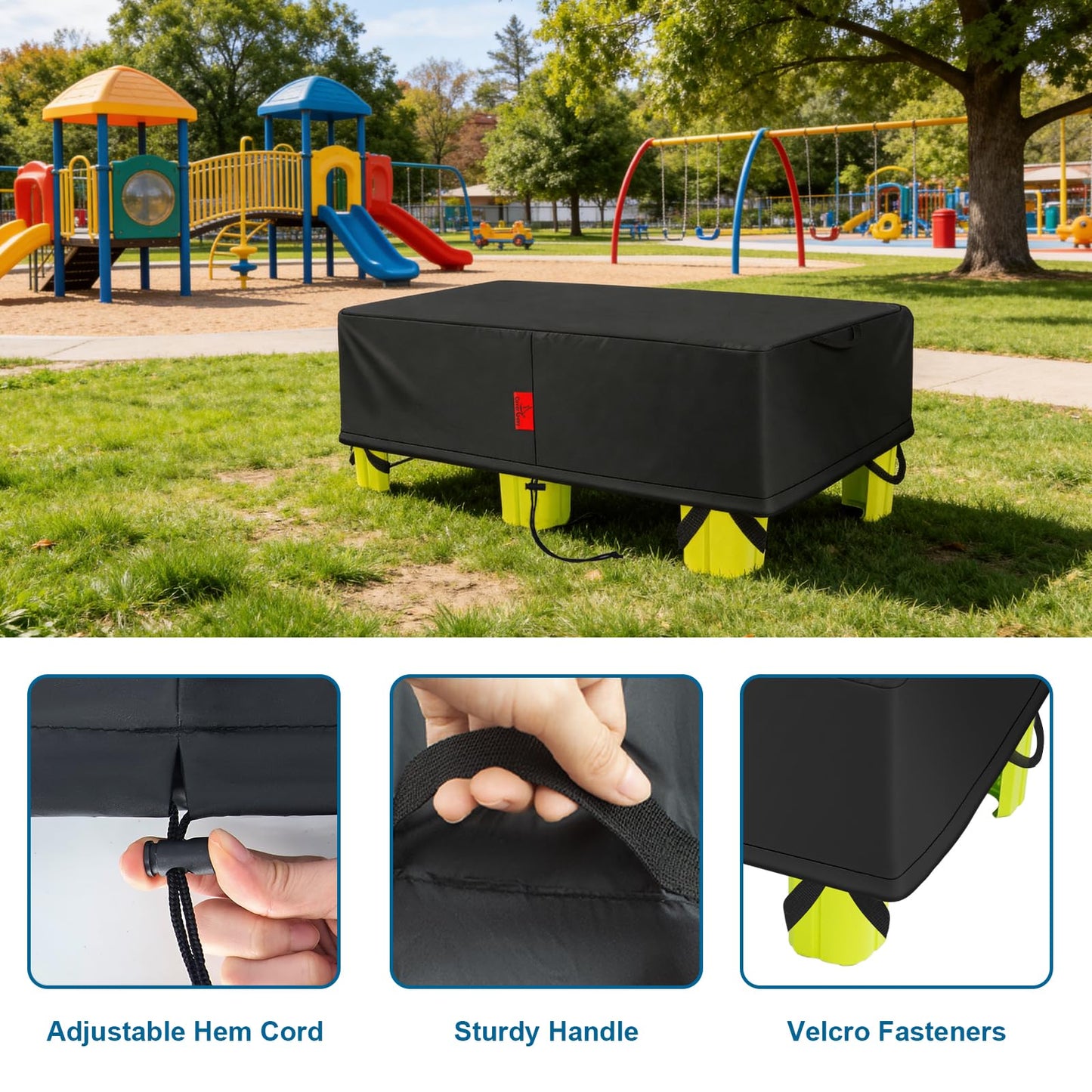 Kids Water Table Cover Fit Simplay3 Big River and Roads Water Play Table, Waterproof DustProof Anti-UV Outdoor Kids Water Toys with Windproof hook