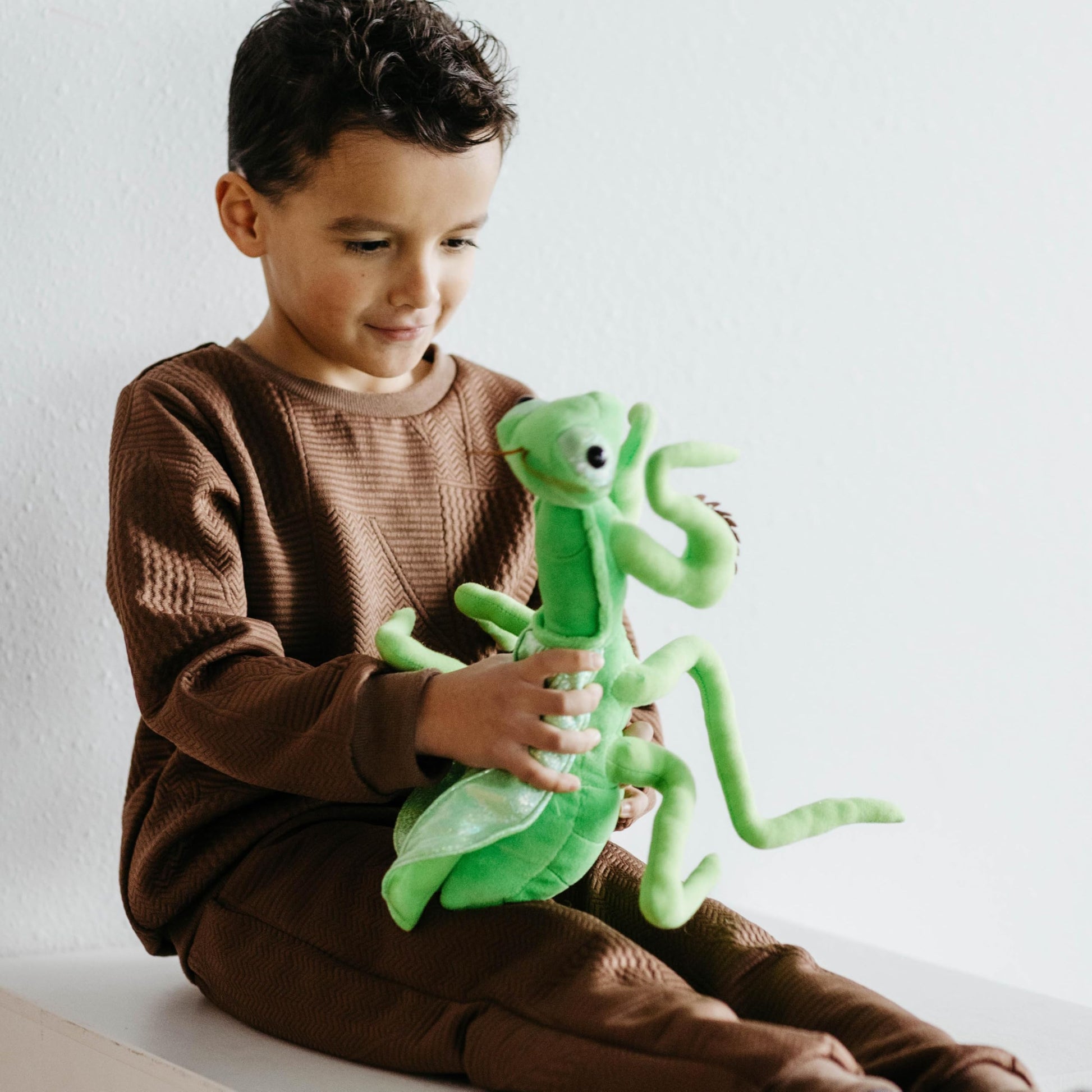 The Petting Zoo Praying Mantis Stuffed Animal Plushie, Gifts for Kids, Wild Onez Insect Animals, Green Praying Mantis Plush Toy, 12 inches
