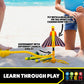 Stomp Rocket Stunt Plane Rocket Launcher Toy for Kids - 3 Foam Airplane Toy