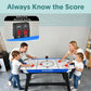 SereneLife 58in Powered Air Hockey Table Upgraded 700mA 12v 2X Powerful Motor, 4 Player 4 Pucks 2 Pushers, Full-Size Arcade Style, Inline Power Switch