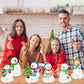 9 Pieces Christmas Honeycomb Centerpieces Table Decorations, Snowman Merry Xmas 3D Honeycomb Table Decorations for Christmas Winter Holidays Dining