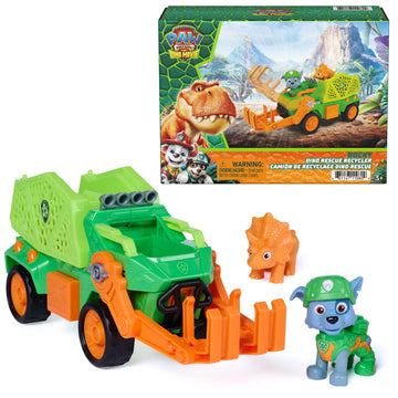 PAW Patrol The Dino Movie Rocky Dino Rescue Recycler Toy Vehicle