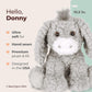 Bearington Collection Donny Plush Donkey Stuffed Animal, 10.5 Inch - Weighted Donkey Stuffed Animal