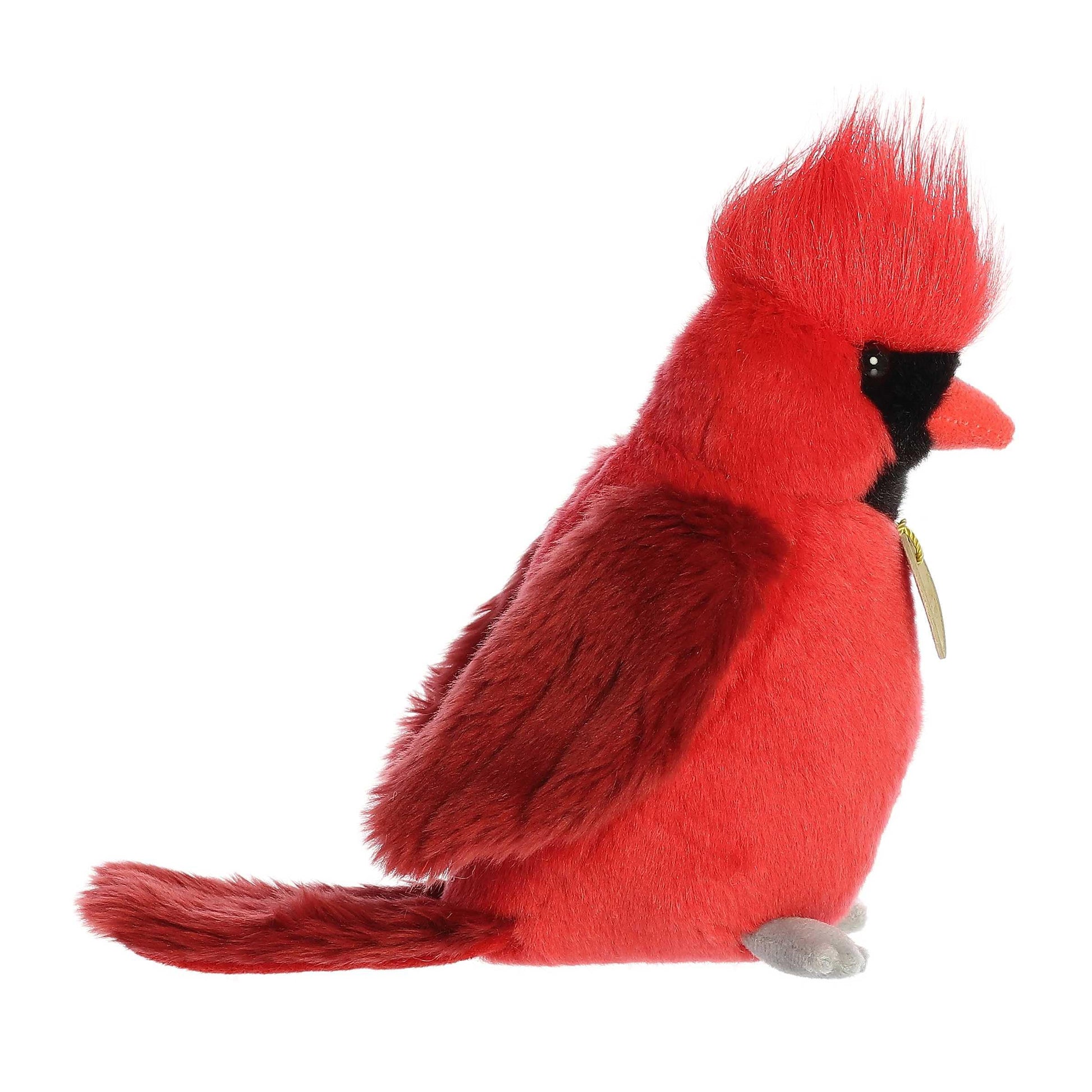 Aurora® Realistic Miyoni® Cardinal Stuffed Animal - Lifelike Details Make a Cherished Companion - Perfect for Decorating Bedrooms or Classrooms - Red