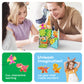 PicassoTiles Magnet Tile Building Blocks Dinosaur World Themed Playset with 8 Animal Character Action Figures Magnetic Tiles STEM Learning Pretend