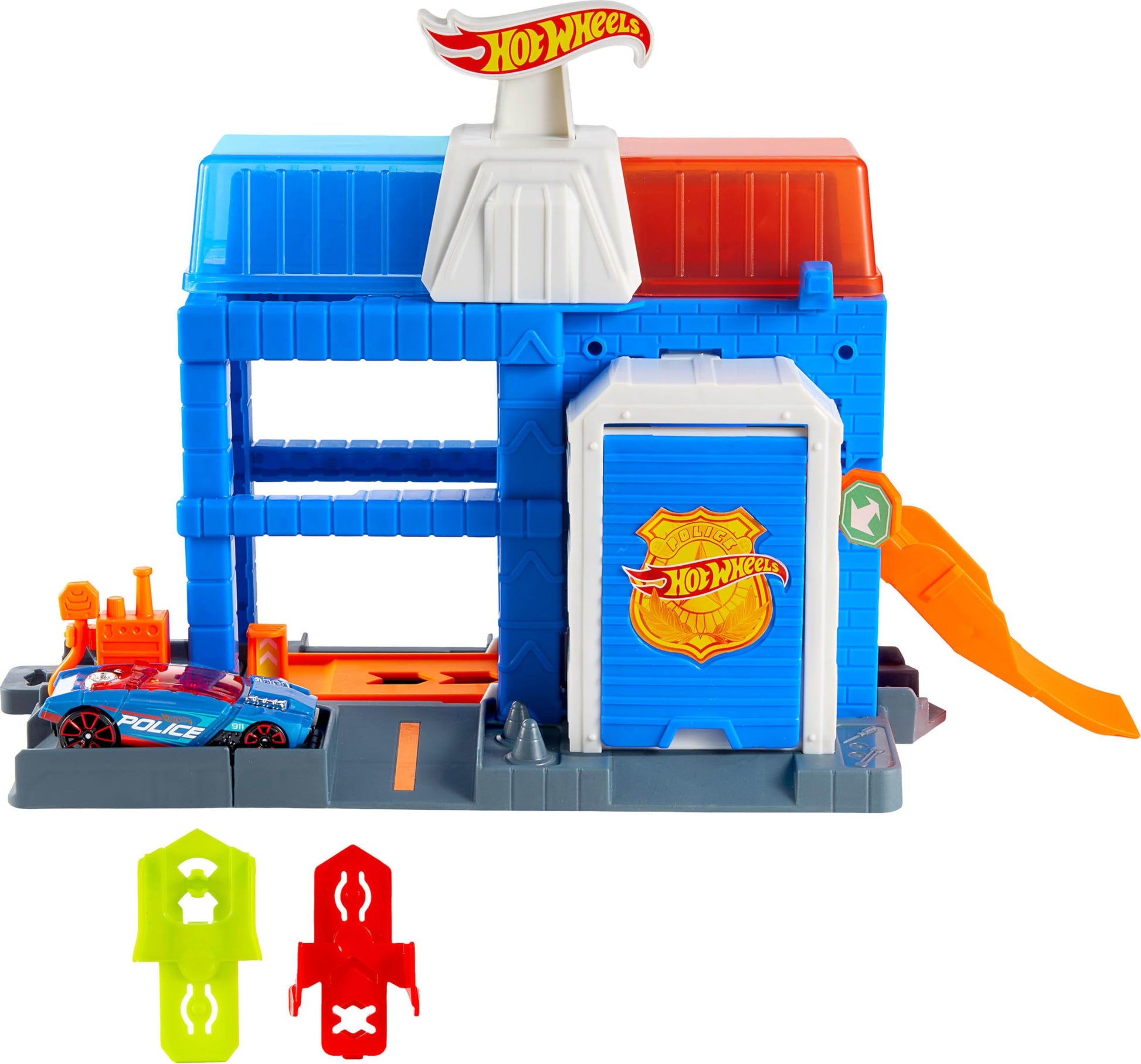 Hot Wheels City Downtown Police Tower Playset & Die-Cast Police Car