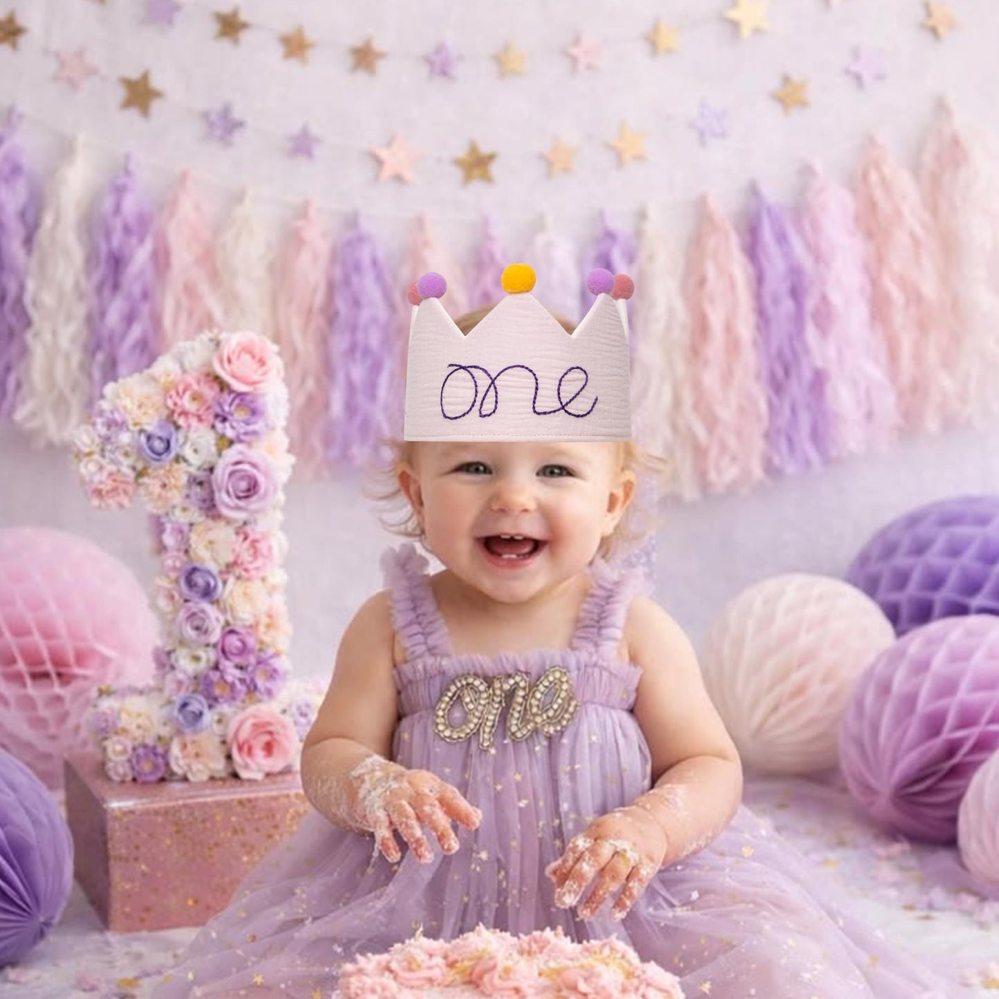 Fenzpartee First Birthday Party Hat for Boy and Girl