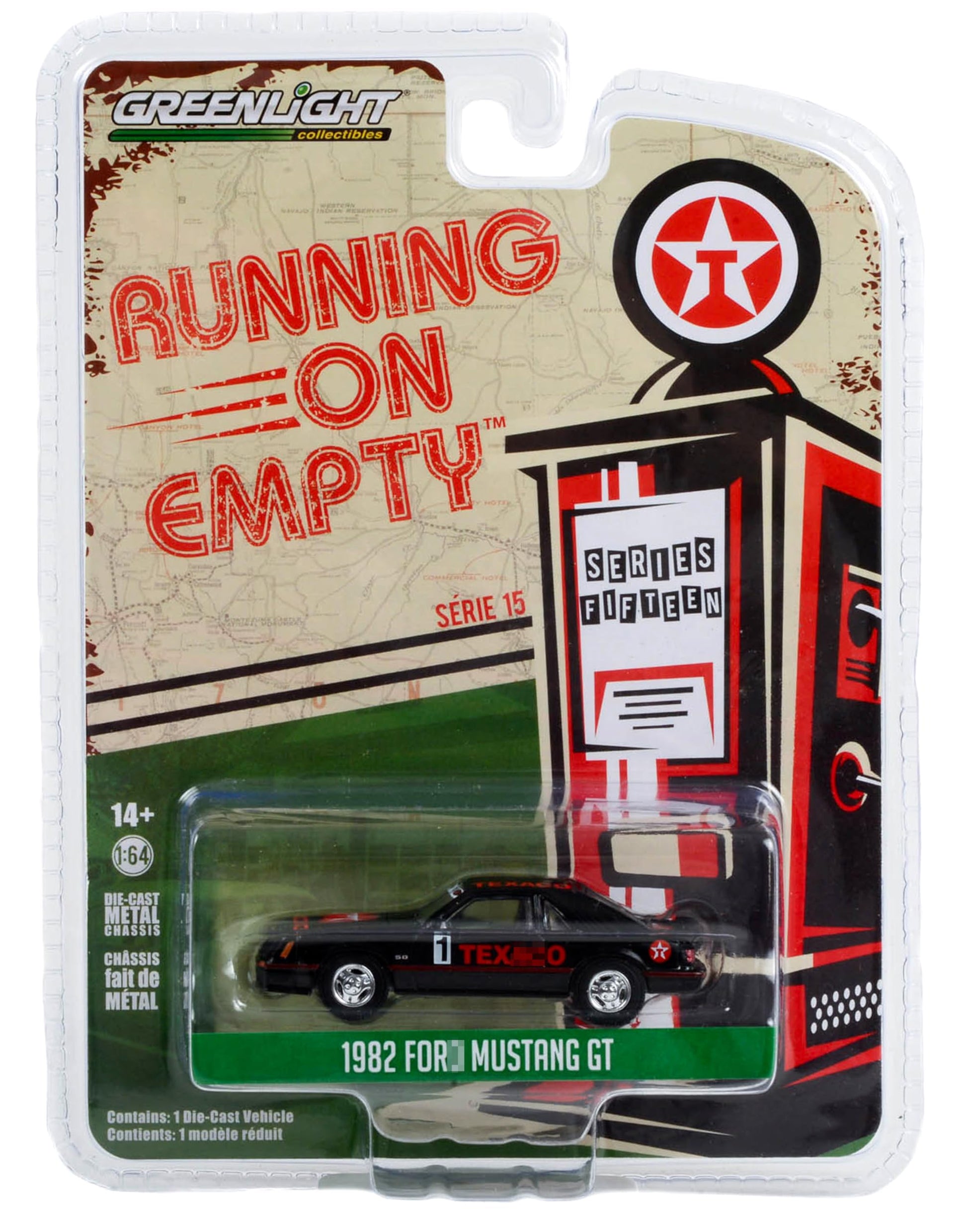 YOMA Greenlight 1:64 Running on Empty Series 15-1982 for Mustang GT - #1 41150-C [Shipping from Canada]