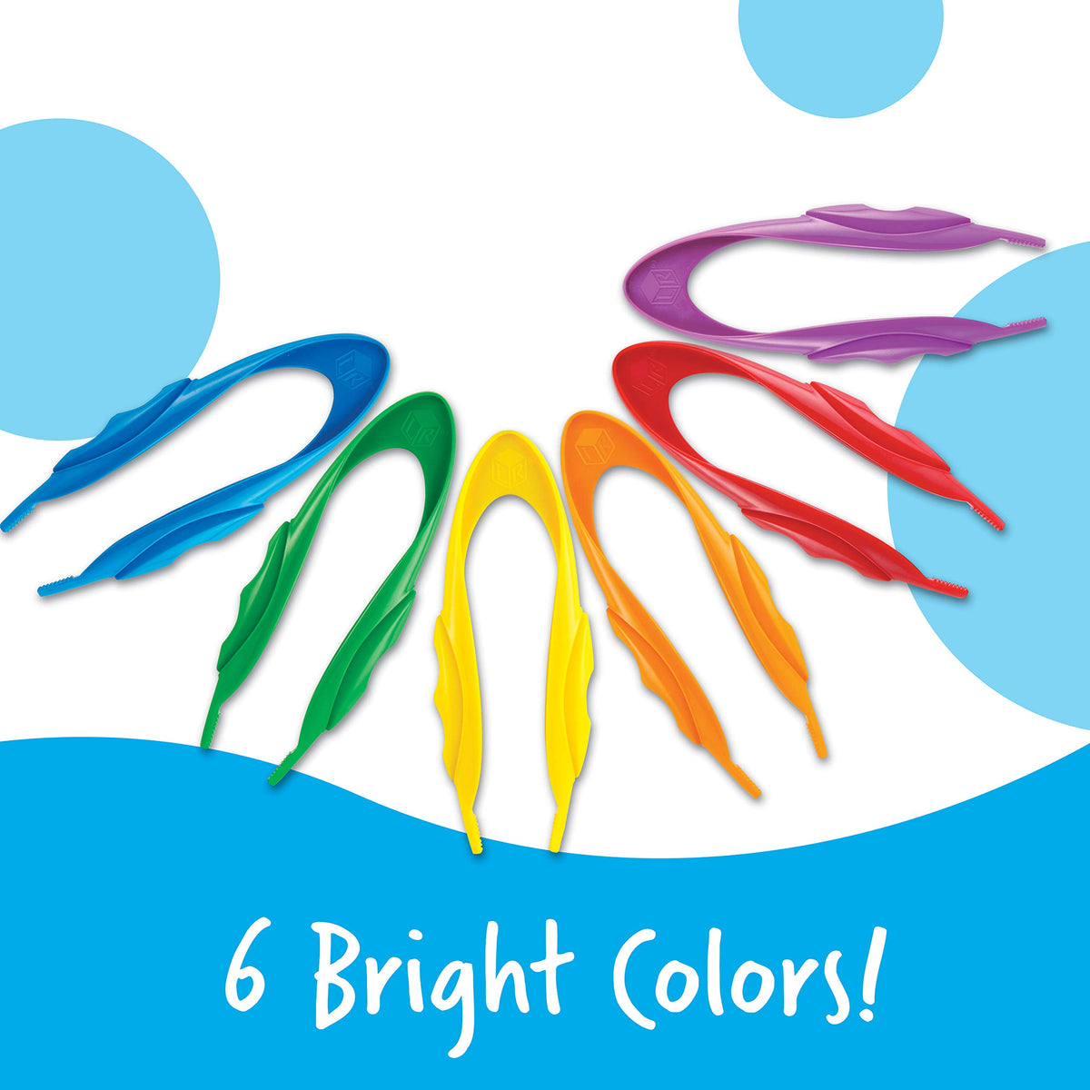 Learning Resources Jumbo Tweezers - Sensory Bin Tools , Water Table Toys, Montessori Grabber Tool, School and Teacher Supplies, Toddler Activities