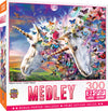 Masterpieces 300 Piece EZ Grip Jigsaw Puzzle - Unicorns & Butterflies - 18"x24"