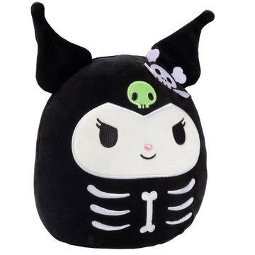 Squishmallows 8" Skeleton Kuromi - Officially Licensed Kellytoy Halloween Sanrio Plush - Collectible Soft & Squishy Stuffed Animal Toy - Add to Your