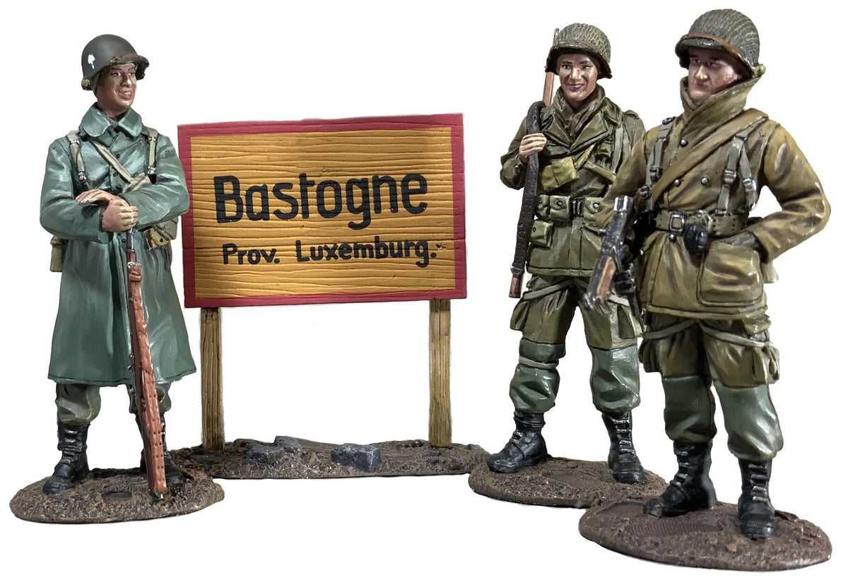 W. Britain World War 2 Allies 25290 U.S. 101st Airborne Welcome to Bastone 1:30 Scale