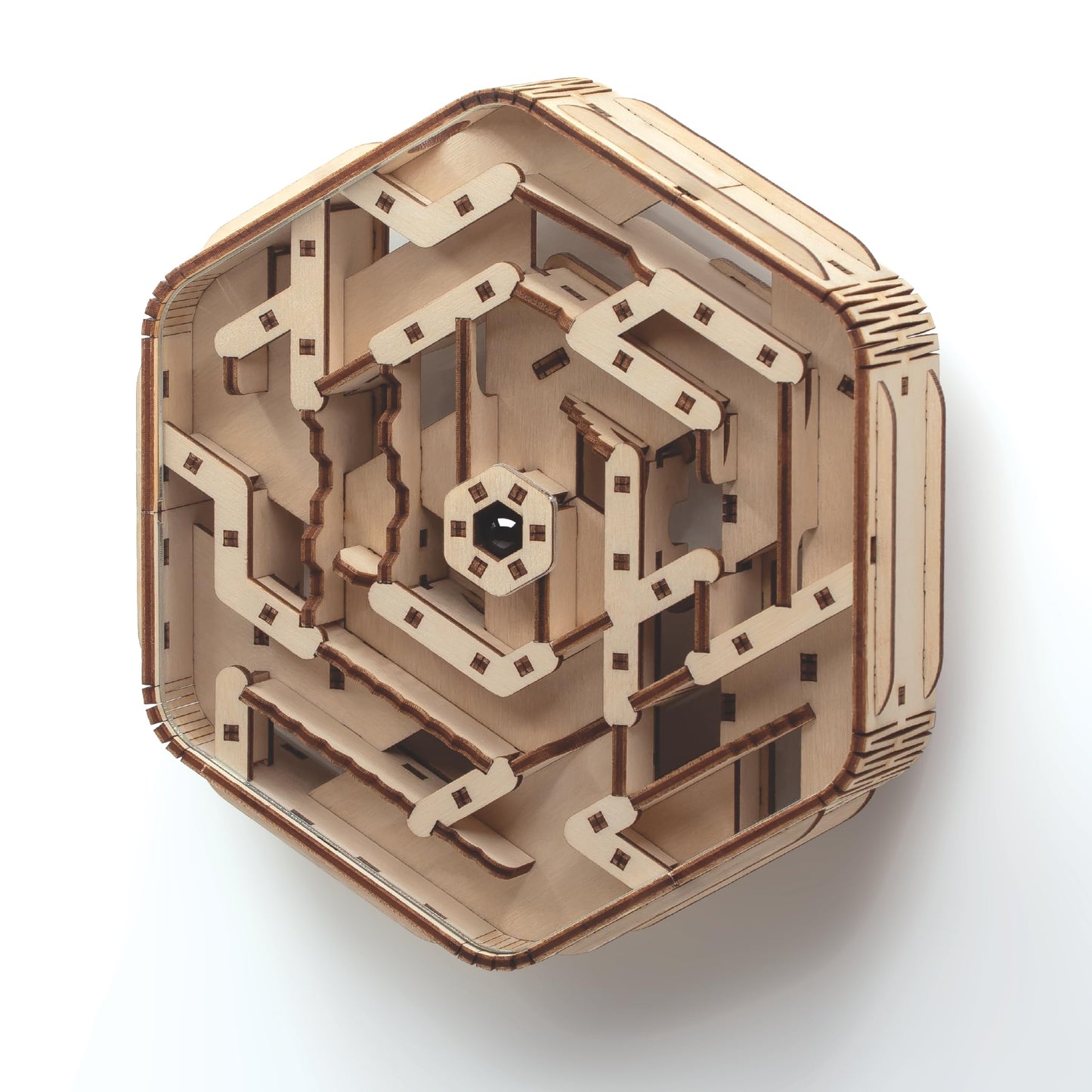 Intrism Icon - Brain Teaser Puzzle for Ages 10+ | Made in USA | DIY Model Kit & 3D Maze Game - 84 Pieces