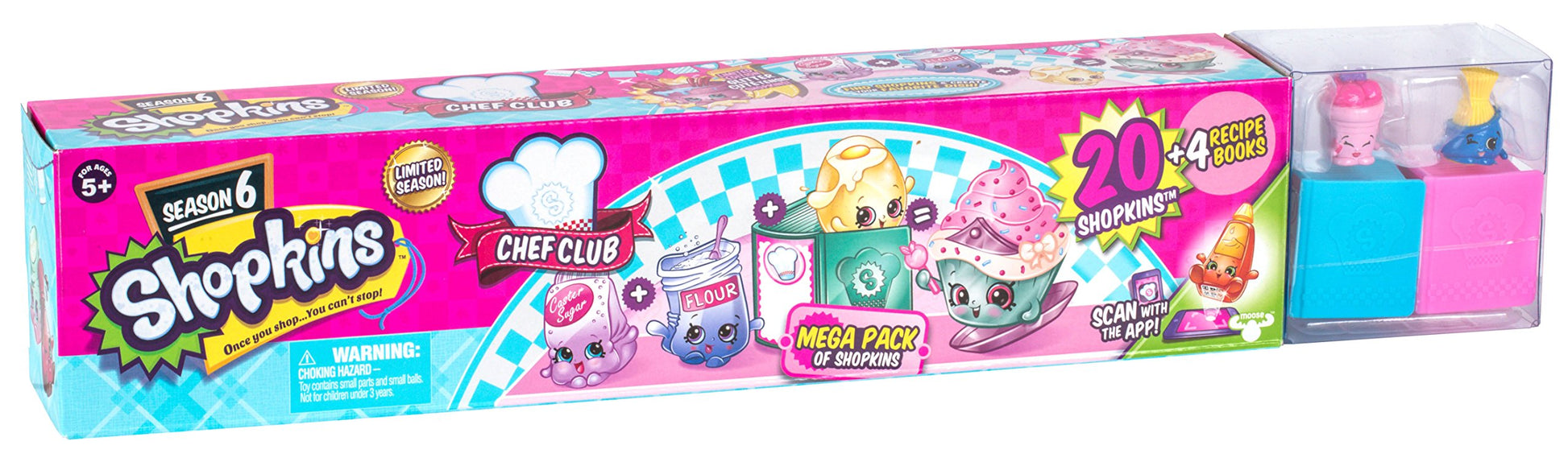 Shopkins Season 6 Chef Club Mega Pack - Collectible Toy with Over 20 pcs