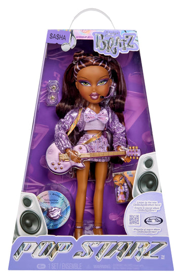 Bratz Pop Starz Sasha Fashion Doll with Accessories and Charm