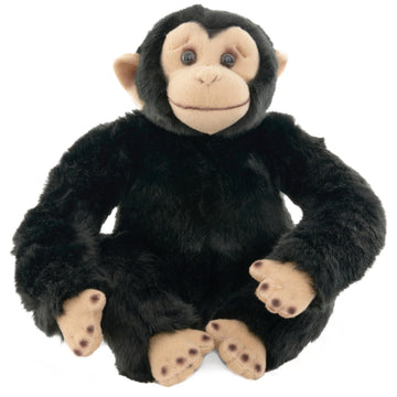 Bearington Bing The Stuffed Monkey Plush - 10.5" Chimpanzee Plush Toy with Soft Fur and Lifelike Features - Adorable Stuffed Animal Monkeys Cuddly